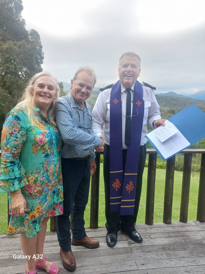 Wedding ceremony by Dr. Gerrit Rademeyer in Clarkson