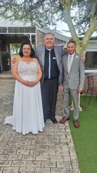 Wedding ceremony by Dr. Gerrit Rademeyer in Clarkson