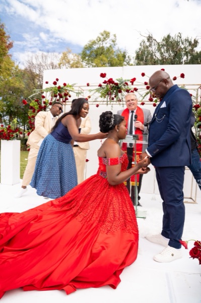 Wedding ceremony by Dr. Gerrit Rademeyer in Clarkson